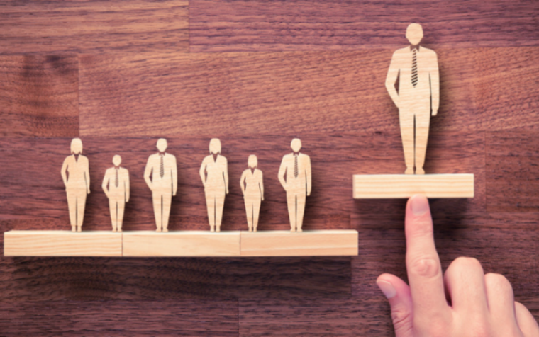 leadership image - standing out from the crowd