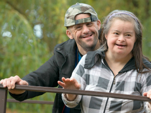 A couple with Down's syndrome