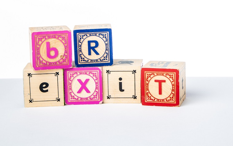 toy building blocks spelling 'Brexit'