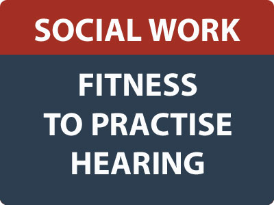 Fitness to practise hearing