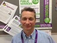 Alan Clyne, adult social care convenor for Unison at Surrey County Council.
