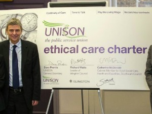 Unison's ethical care charter