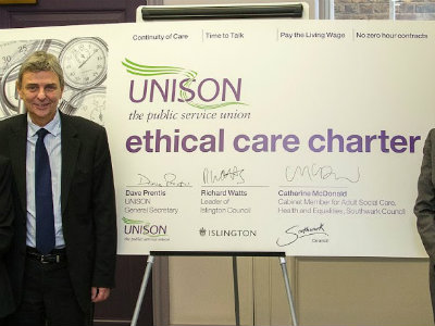 Unison's ethical care charter