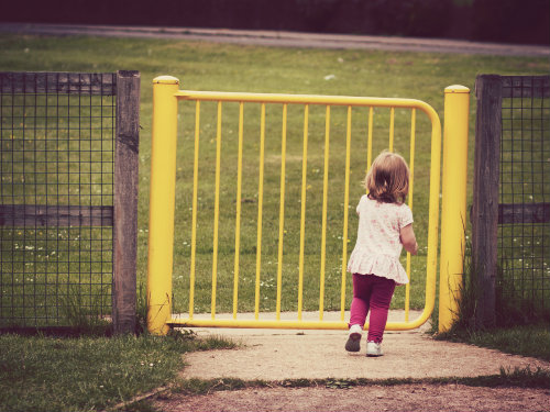 Child in playground