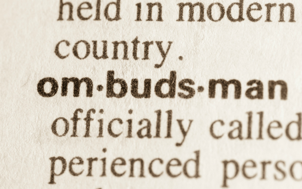 Image of dictionary definition of the word 'ombudsman'