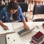 Image of student at work