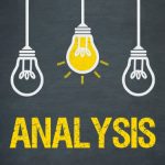Image of lightbulbs with the word Analysis