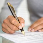 Person signing legal letter