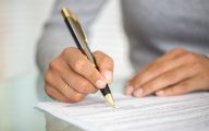 Person signing legal letter