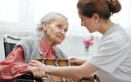 Care home resident and worker