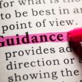 The word 'guidance' in a dictionary