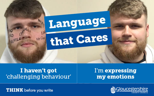 Gloucestershire County Council language that cares poster
