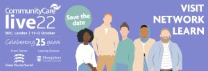 Community Care Live 2022 save the data banner