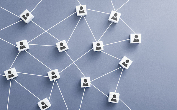 Diagram showing a networked structure (credit: REDPIXEL / Adobe Stock)