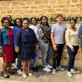 Dr Muzvare Hazviperi Betty Makoni with a group of overseas social workers supported by her organisation, Social Care Empowering Training and Consultancy