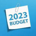 2023 budget written on a piece of paper