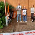 Swindon social workers on strike (credit: GMB)