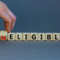 Blocks spelling out the word 'ineligible'