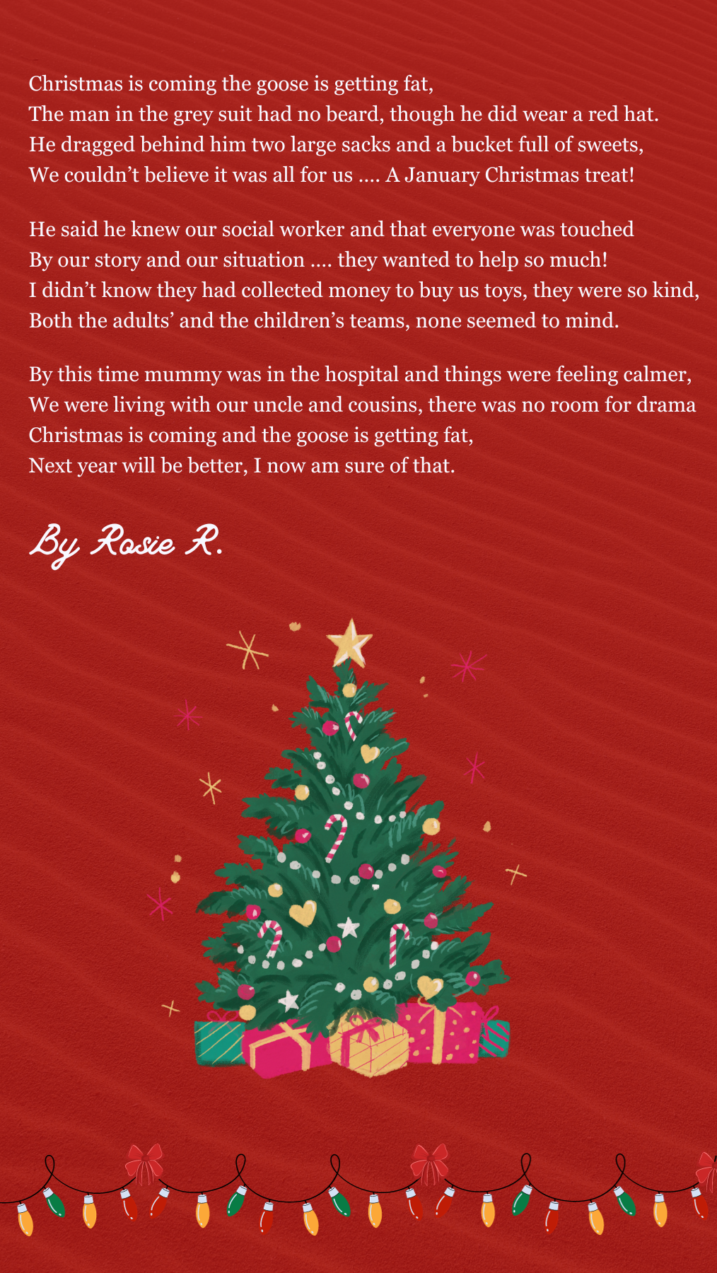 Christmas is coming poem