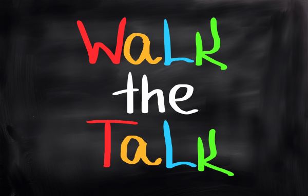 Walk The Talk Concept