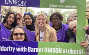 Social workers on strike in Barnet