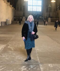 Jane Dunne during a visit at Westminster