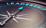 Dial pointing at the word 'leadership