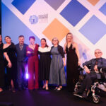 The overall winners of the 2024 Social Worker of the Year Award, Norfolk council's people from abroad team, pictured with headline sponsor BASW England representatives Vava Tampa, Ruth Allen and Mark Lynes and awards presenter and journalist Ashley John-Baptiste