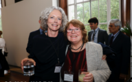 Sue Williams (right) with Isabelle Trowler (left)